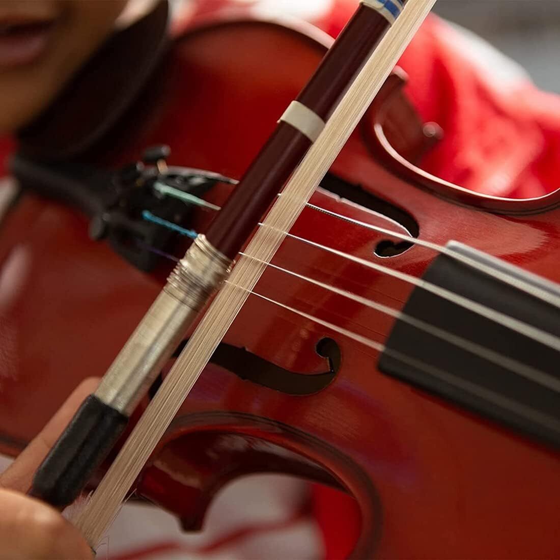 Ahvqevn 3個 バイオリンの弓の毛交換キット ヴァイオリン29.2インチフィドルボウリヘアツール ミュージカルボウヘアバイオの画像2