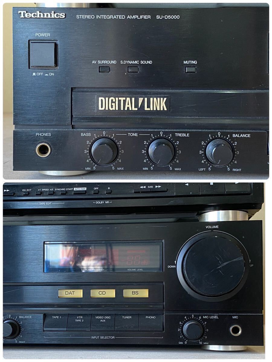 Technics テクニクス RS-D5000 SU-D5000 ダブルカセットデッキ Technics テクニクス RS-D5000 SU-D5000 ダブルカセットデッキ