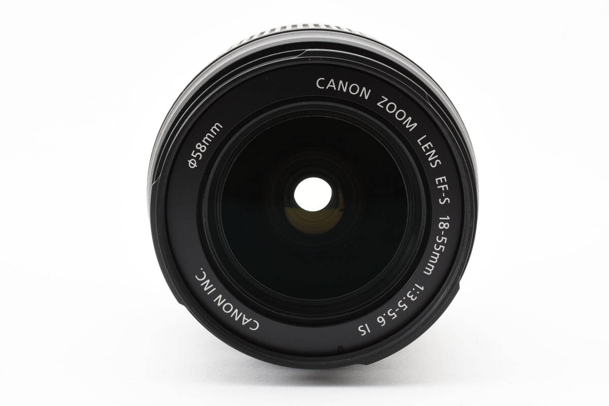 ★新品同様★ Canon キヤノン EF-S 18-55mm F/3.5-5.6 IS 標準ズームレンズ #2087604A_画像3