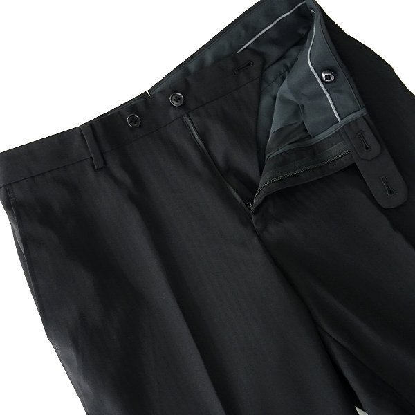 新品 スーツカンパニー シャドーストライプ 2パンツ スーツ A7(LL) 黒 【J59100】 180-6D セットアップ ジャケット 背抜き 通年 メンズ_画像7