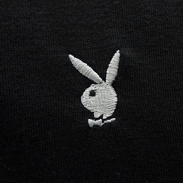 新品 プレイボーイ 裏毛 刺繍 スウェット M 黒【33054_99】 PLAYBOY メンズ クルーネック トレーナー スエット プルオーバー_画像7