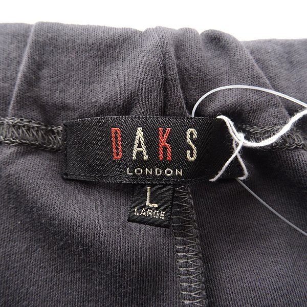 新品 ダックス 日本製 超長綿 スムース ジャージー イージーパンツ M 濃灰 【P22908】 DAKS LONDON メンズ パンツ ストレッチ_画像9