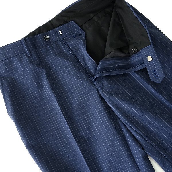  new goods doll Homme . sudden men's spring summer stripe tropical wool suit AB7( a little wide width LL) navy blue [J57407] D\'or Homme setup men's 