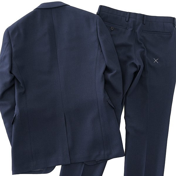  new goods suit Company spring summer stretch birz I 2 pants suit YA5( thin M) navy blue [J49780] 170-8D laundry possible setup summer unlined in the back 
