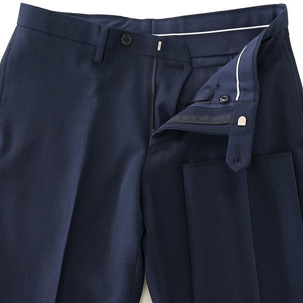  new goods suit Company spring summer stretch birz I 2 pants suit YA5( thin M) navy blue [J49780] 170-8D laundry possible setup summer unlined in the back 