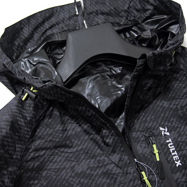  new goods taru Tec s waterproof . manner weather Cross hood blouson LL black ash [2-3134_110] TULTEX men's waterproof water-repellent reflector stretch 