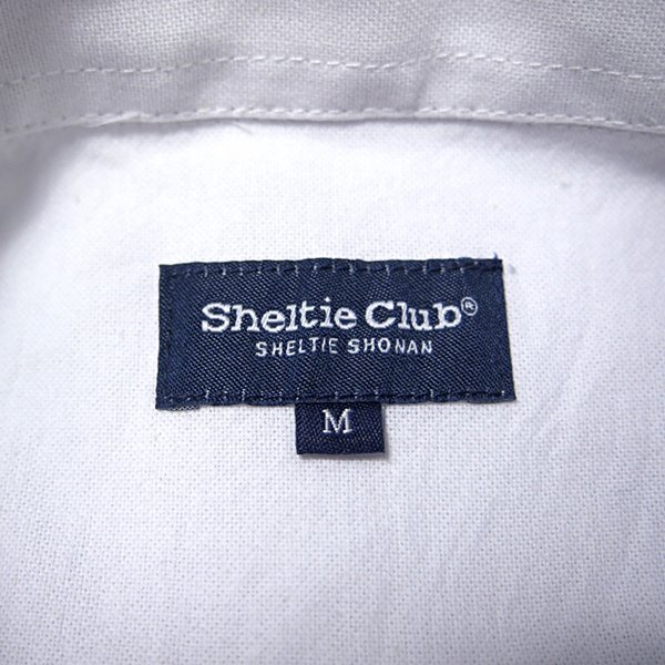 新品 シェルティークラブ 24SS オックスフォード マリン シャツ M 白 【SH1441102_7】 Sheltie Club 春夏 メンズ シェットランド 長袖の画像10