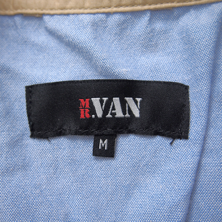 新品 MR.VAN ミスターヴァン 2021春夏 4連ロゴ 刺繍 スイングトップ ブルゾン M 【VA1711024_17】 ハリントン ドッグイヤー メンズの画像10