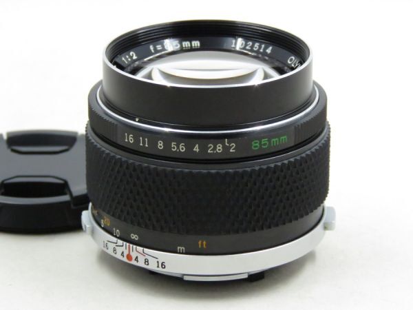 [21881W2]★完動品★OLYMPUS F.ZUIKO Auto-T 85mm F2