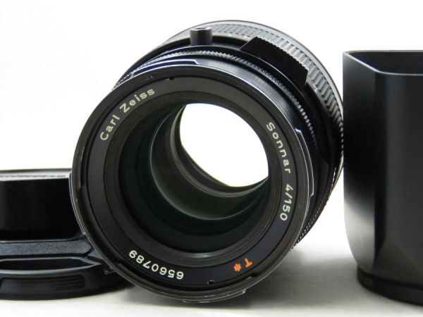 [21971S2]★完動品★HASSELBLAD Carl Zeiss Sonnar CF 150mm F4 T* 純正フード付きの画像2