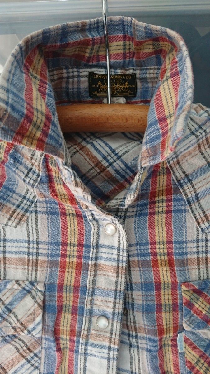 40年前 Levi's リーバイス 長袖シャツ ネルシャツ ビンテージ 40年前 Levi's リーバイス 長袖シャツ ネルシャツ ビンテージ