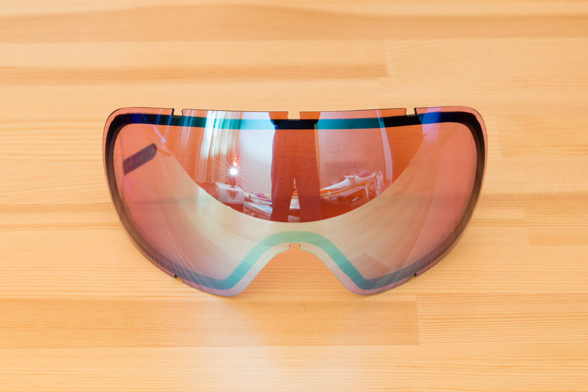 新品！ POC FOVEA/FOVEA RACE 専用クラリティーレンズ Clarity Highly Intense-Partly Sunny Blue ゴーグルから取り外し品