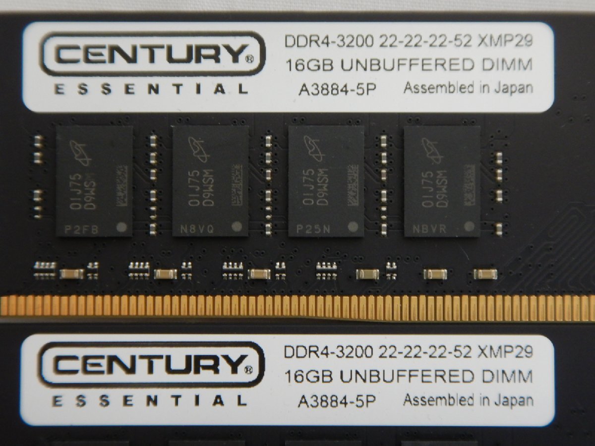 【サイコム】 CENTURY 16GB DDR4-3200 x2枚 (合計32GB) @Used@ u0301G_画像3