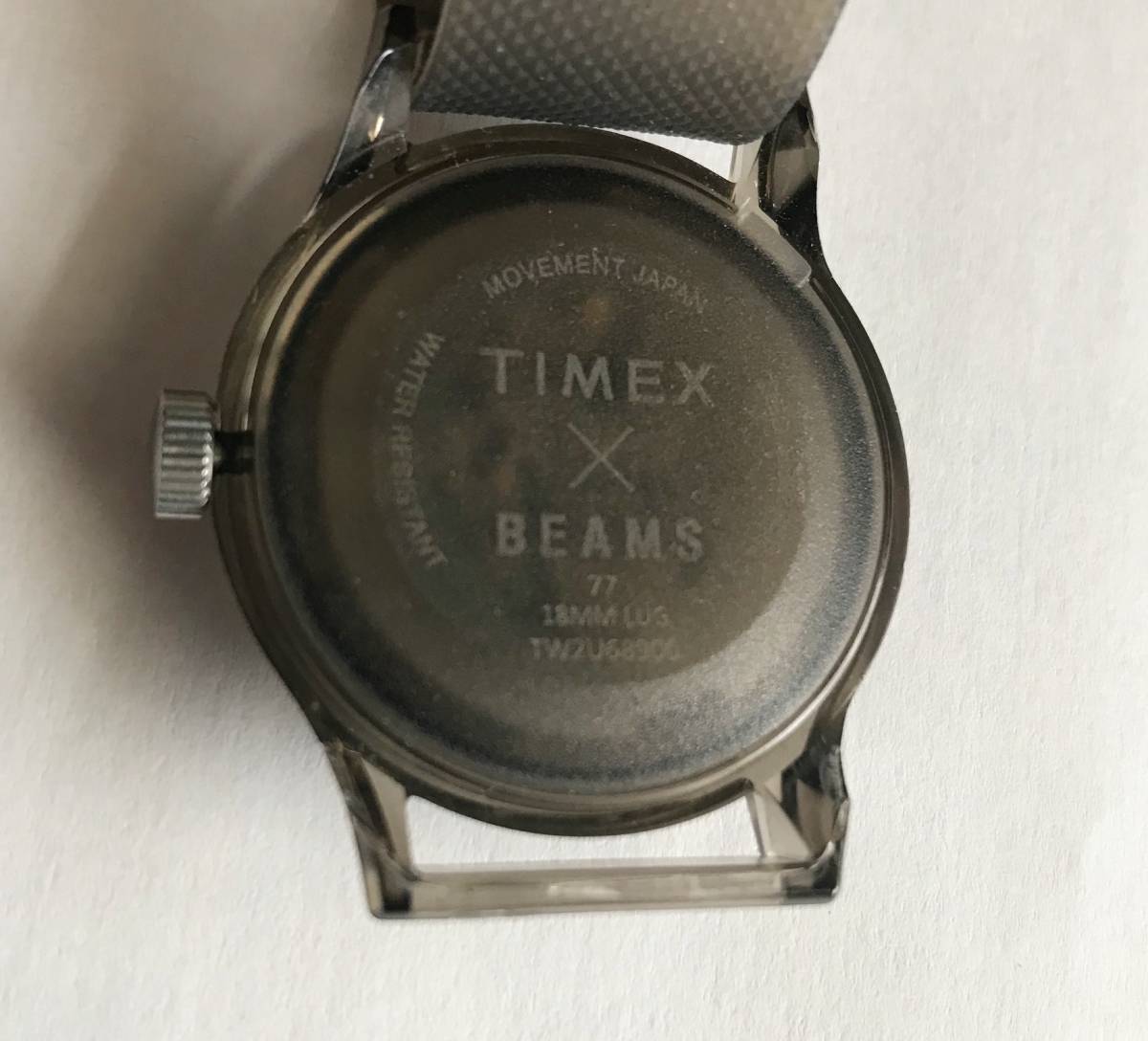 TIMEX × BEAMS BOY 別注 Original Camper ブラック スケルトン 3針ウォッチ_画像8