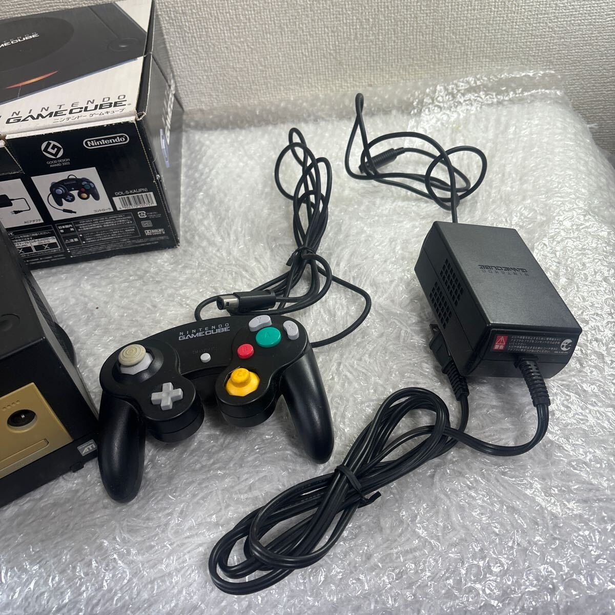 【058-030】Nintendo GC ゲームキューブ 本体　2個　ブラック　オレンジ 1スタ_画像4