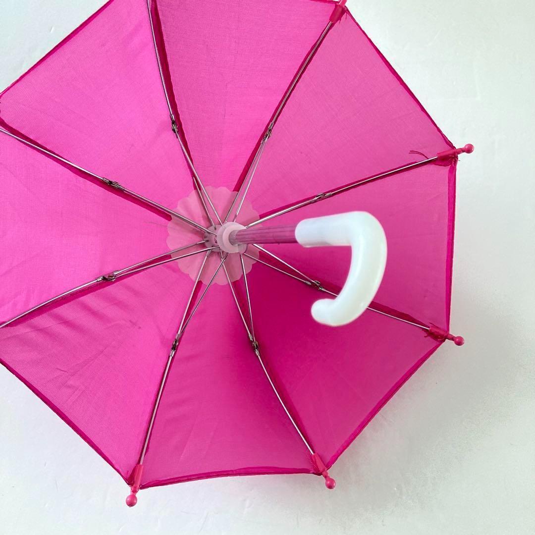 ショッキングピンク 傘 ミニチュア ドールハウス ブライス アイシードールの画像2