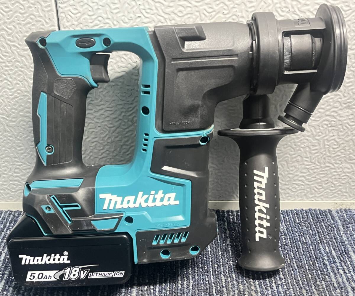 【美品】makita マキタ 18V充電式ハンマドリル HR171DZK バッテリー1個(18V 5.0Ah) 充電器 ケース付 電動工具 破砕 穴あけ 1946_画像7