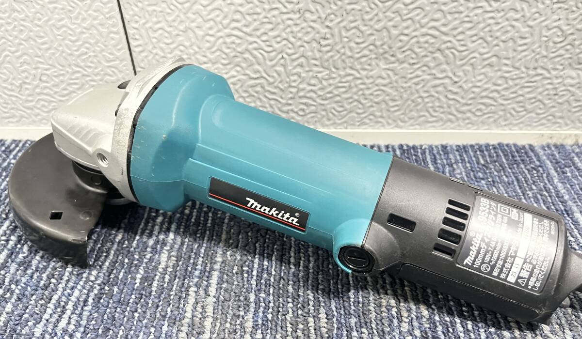 【比較的綺麗】makita マキタ 100V 100mm ディスクグラインダー 9533B コード式 ディスクサンダー 研磨 研削 切削 1939_画像1