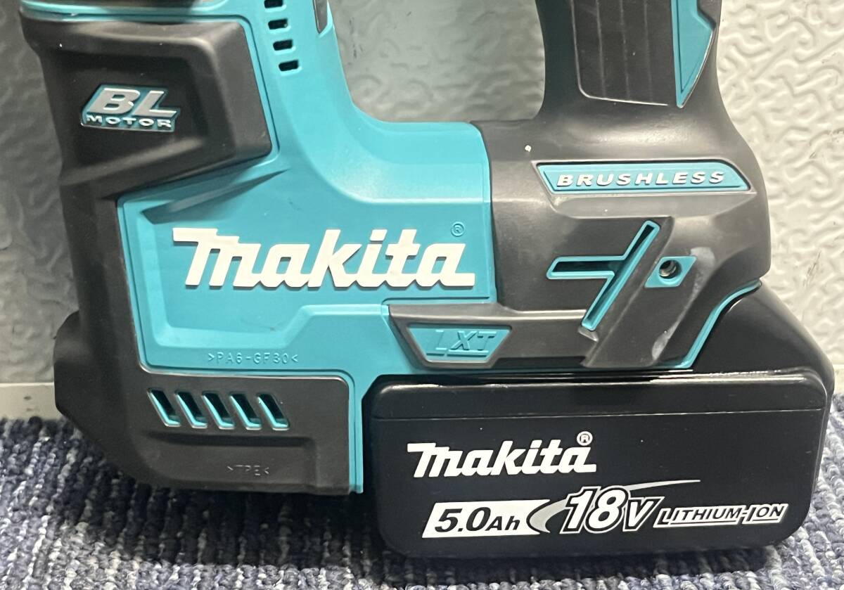 【美品】makita マキタ 18V充電式ハンマドリル HR171DZK バッテリー1個(18V 5.0Ah) 充電器 ケース付 電動工具 破砕 穴あけ 1946_画像6