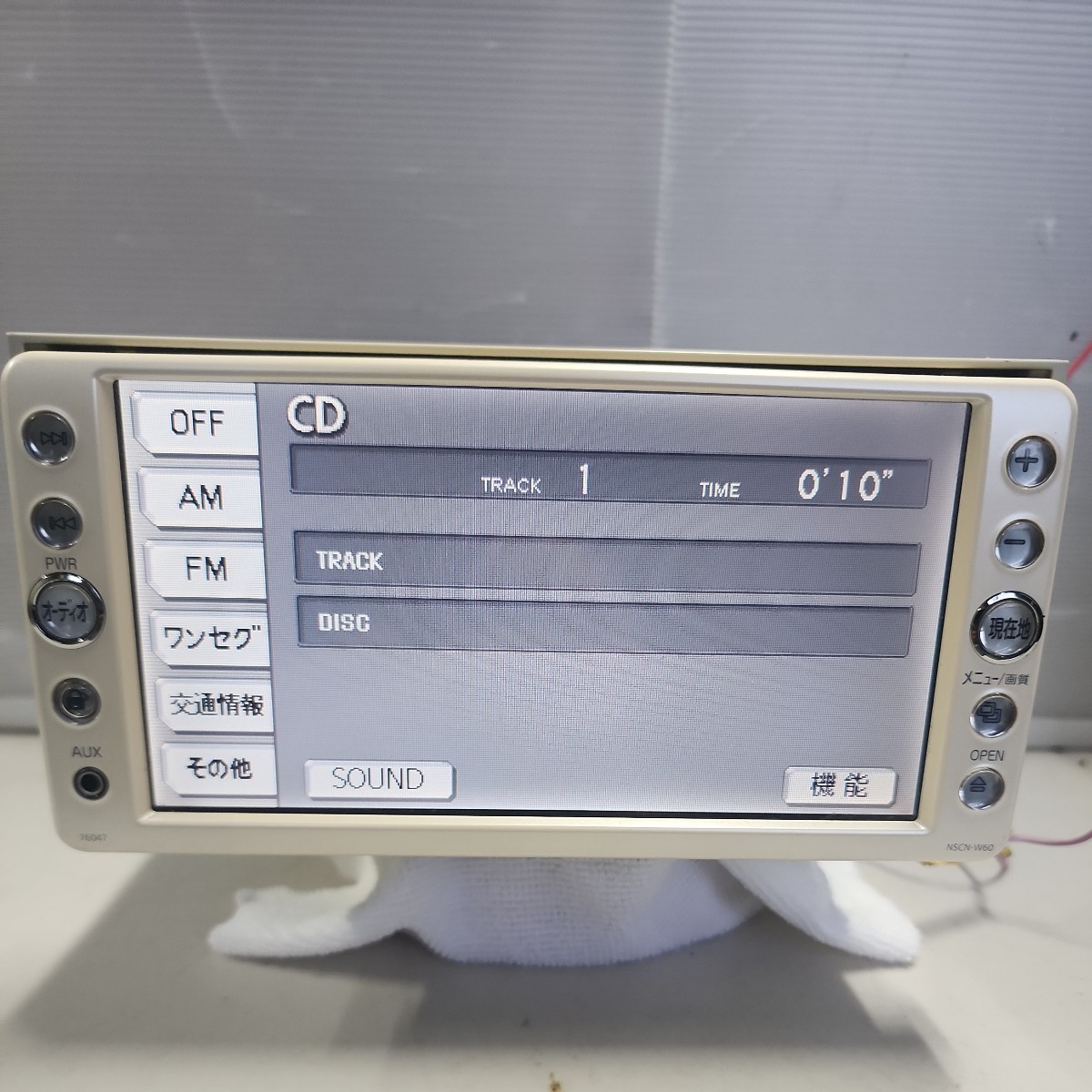 トヨタ純正 NSCN-W60 CD/ワンセグ 地図/2010年 (240233k)_画像4