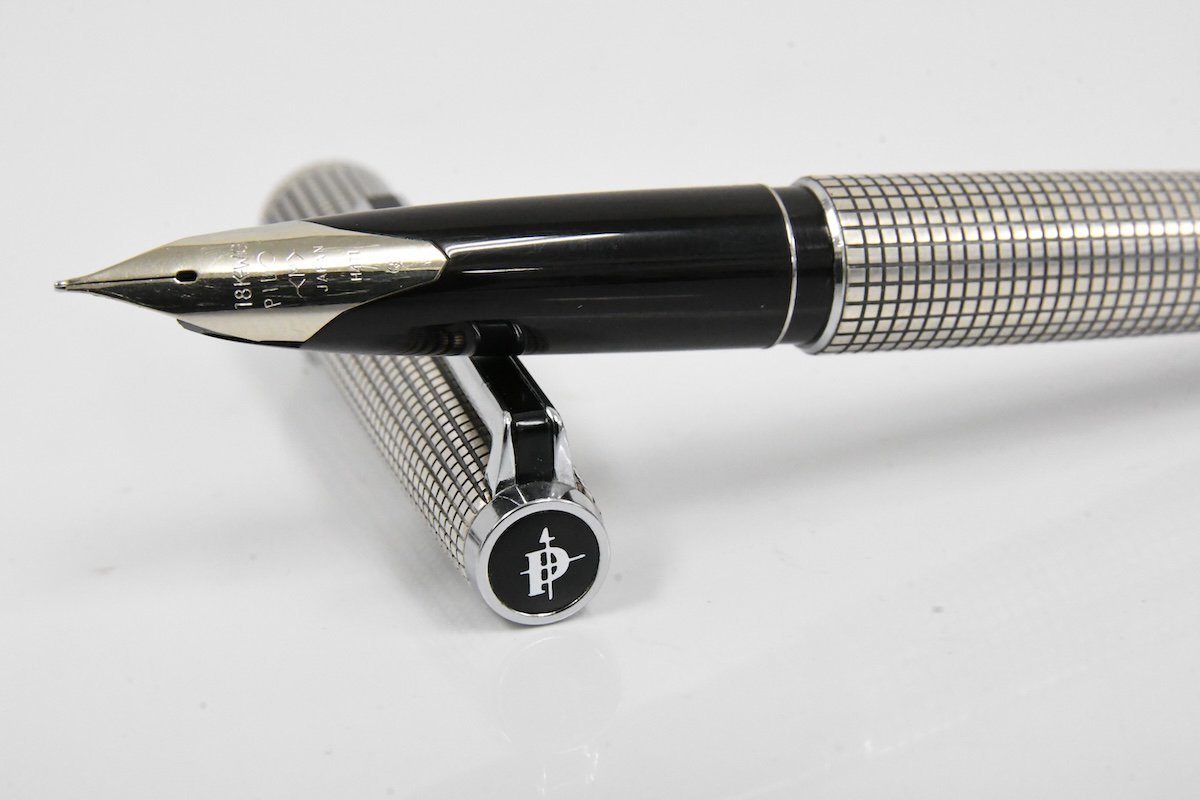 PILOT パイロット CUSTOM STERLING SILVER 18K-WG 750 万年筆 20739201_画像1