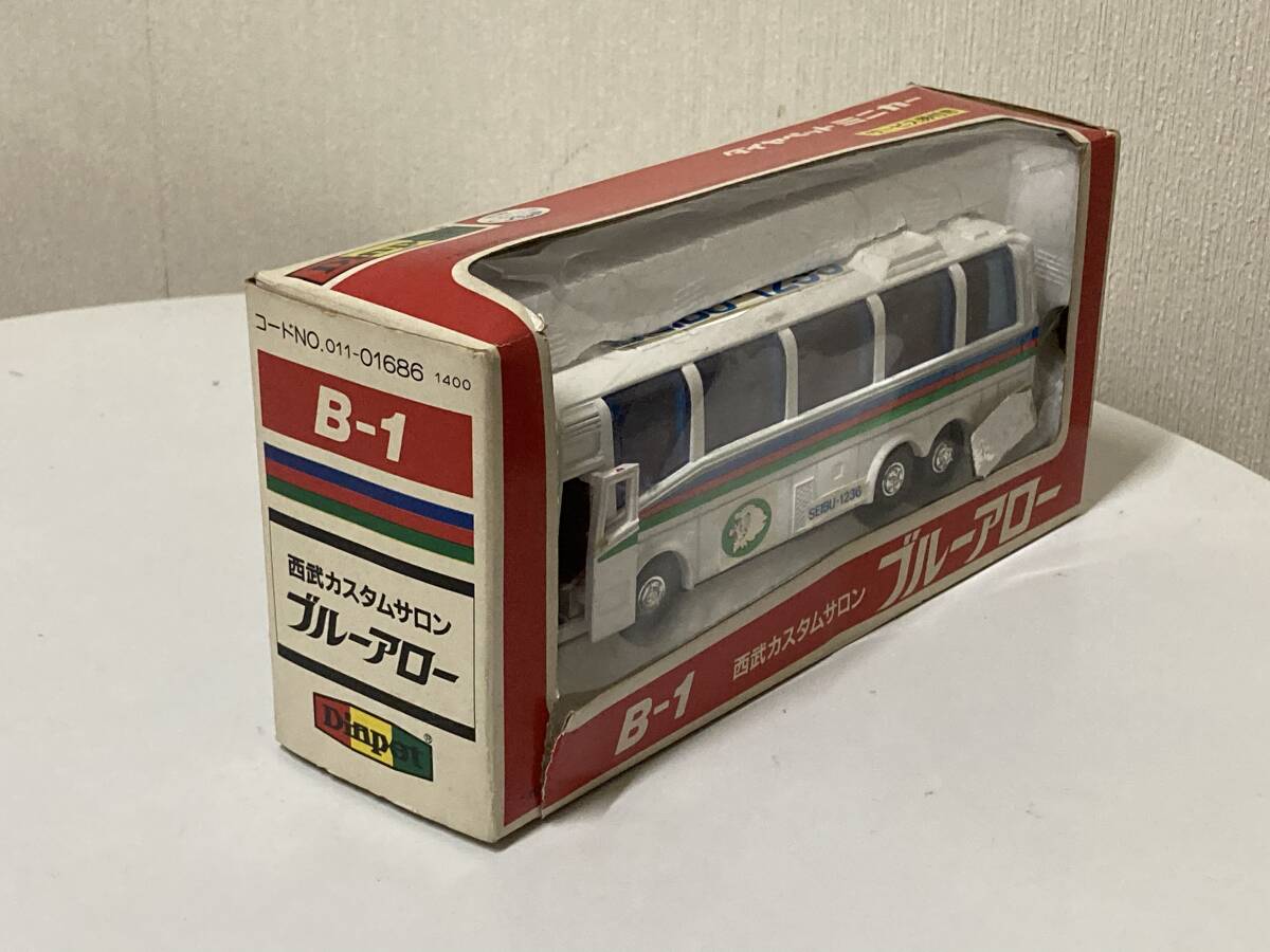 送料無料　ダイヤペット　西武バス　カスタムサロンブルーアロー32　日産ディーゼルP-DA66U　ミニカー　模型_画像2