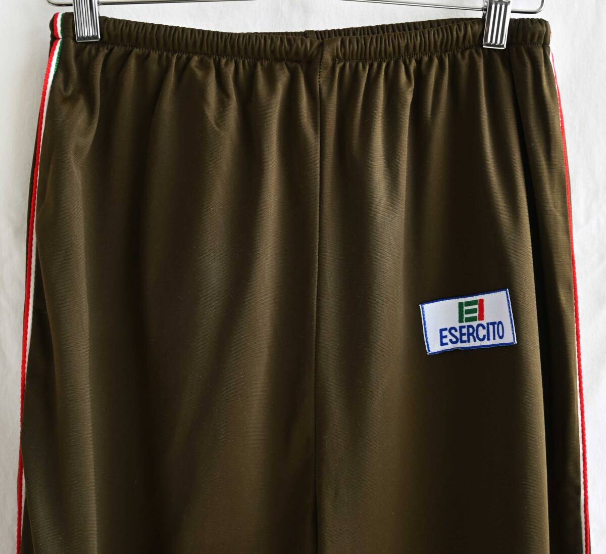  быстрое решение [90\'s Vintage / Италия армия ]ESERCITO тренировочные штаны /XL/( свободный размер )/ Brown оливковый / милитари / сброшенный товар (q-2403-2XL-1)