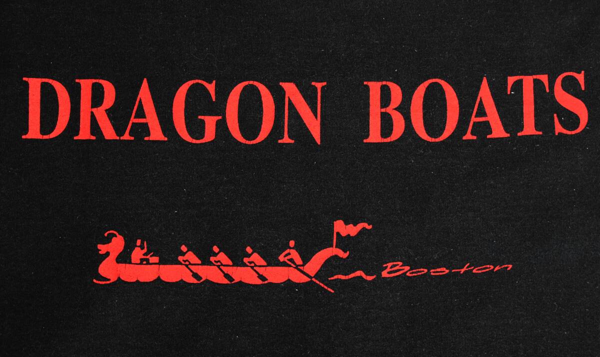  быстрое решение [90\'s Vintage / Lee] край ../ DRAGON BOATS Boston официальный футболка /XL/ черный / коричневый i потребности /olientaru(p-242-12)