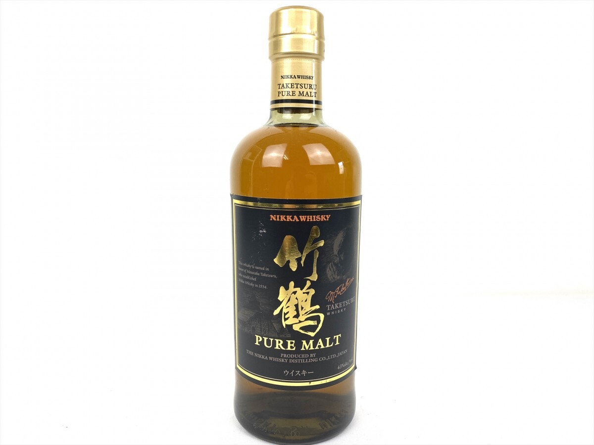 【広島県内のみ発送】NIKKAWHISKY ニッカウイスキー 竹鶴 PURE MALT ピュアモルト 700ml 酒 C845 （4316）_画像1