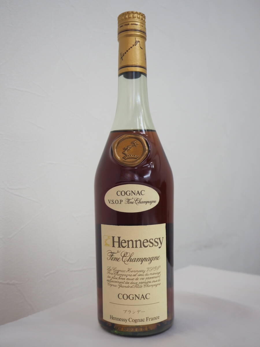 ◆未開栓◆Hennessy/ヘネシー VSOP Fine Champagne コニャック ブランデー スリムボトル 700ml 40％◆古酒/洋酒 72190_画像1