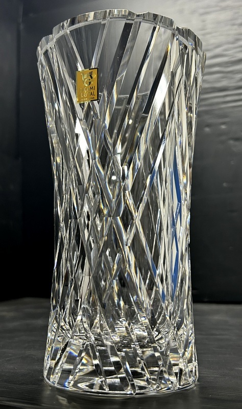未使用美品 クリスタルガラス 花瓶/フラワーベース 2種セット KAMEI GLASS/カメイガラス KAGAMI CRYSTAL/カガミクリスタル 花器/花入の画像8