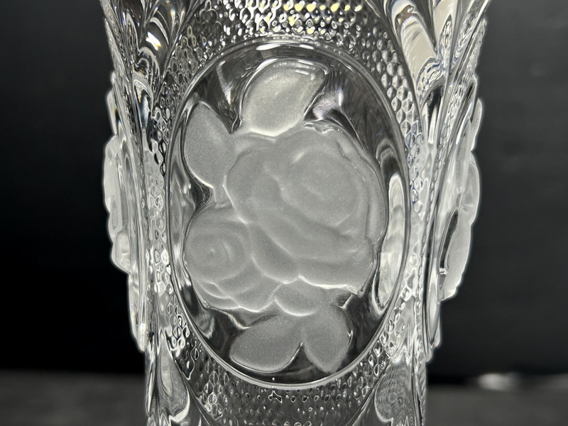 未使用美品 クリスタルガラス 花瓶/フラワーベース 2種セット KAMEI GLASS/カメイガラス KAGAMI CRYSTAL/カガミクリスタル 花器/花入の画像5