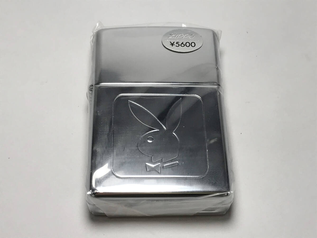 (045) ★ 未使用 ZIPPO ジッポ ★ 1999年製 ★ PLAYBOY ★ プレイボーイ エッチング柄 ★_画像1