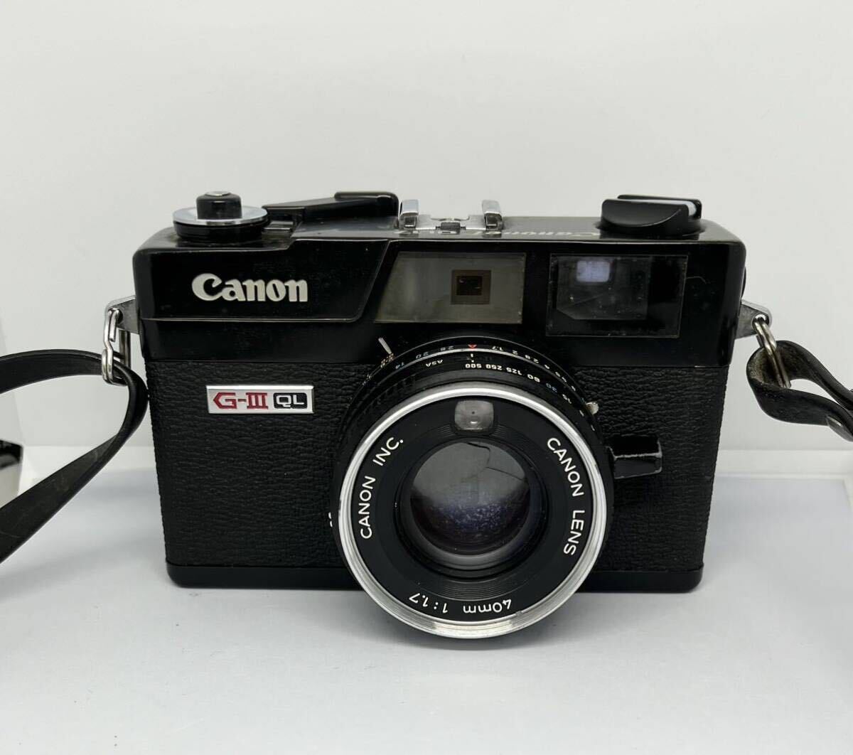 【通電のみ確認済】Canon Canonet QL17 G-Ⅲ ブラックジャンク_画像1