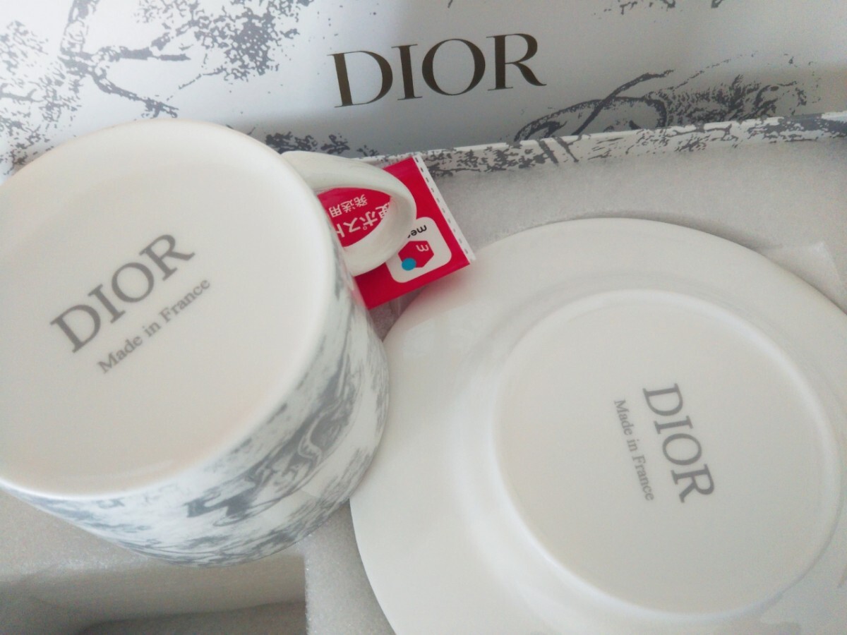 Dior クリスチャンディオール カップ＆ソーサー ミスディオール 皿 トワルドゥジュイ プレート ペアセット ノリタケ ナルミの画像6