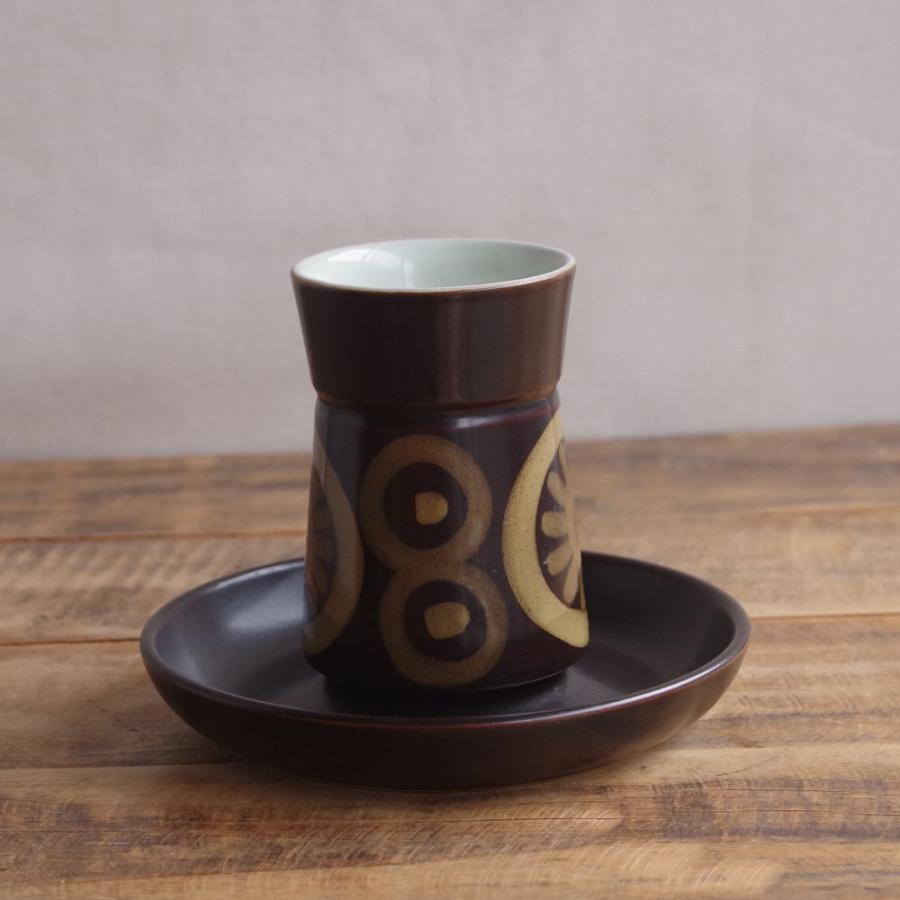 デンビー アラベスク コーヒーカップ ソーサー イギリス ヴィンテージ 食器 DENBY Arabesque レトロ モダン #231217-5 陶器 おしゃれ_画像6