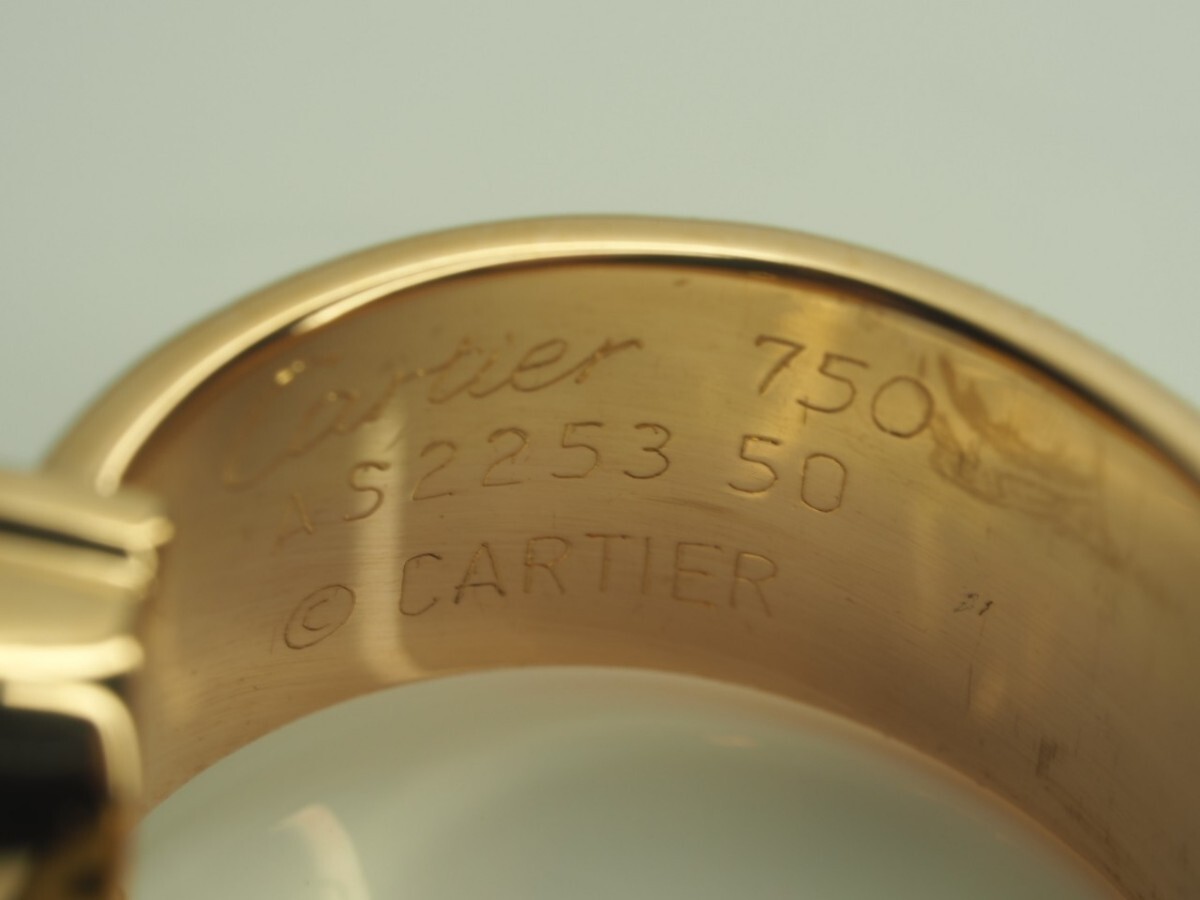 1円～！Cartier　カルティエ　C2ダイヤリング　750YG K18YG 50 実寸日本サイズ12号　ご希望の方にカルティエの箱をお付け致します