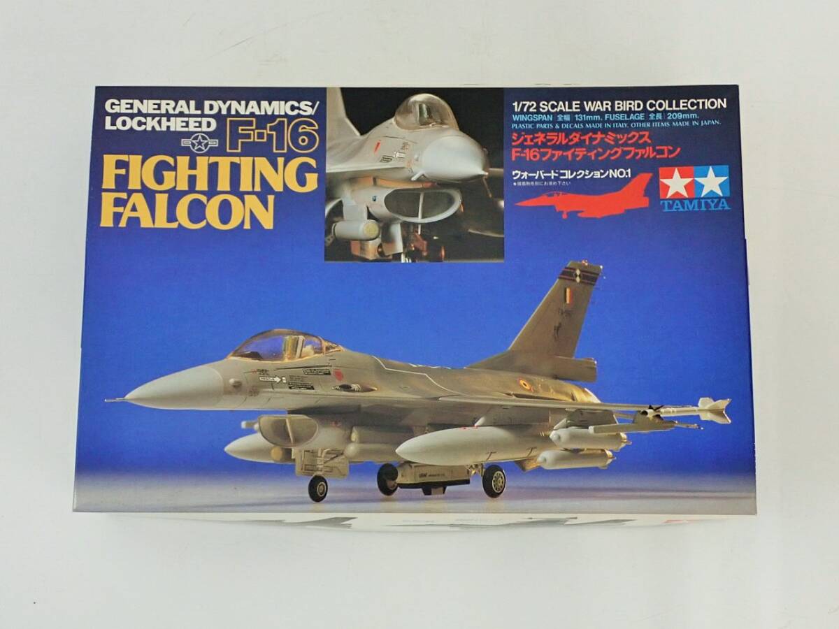 タミヤ 1/72 ジェネラルダイナミックス F-16 ファイティングファルコン アメリカ空軍 未組立品 ウォーバードコレクション No.1/K326-7_画像1