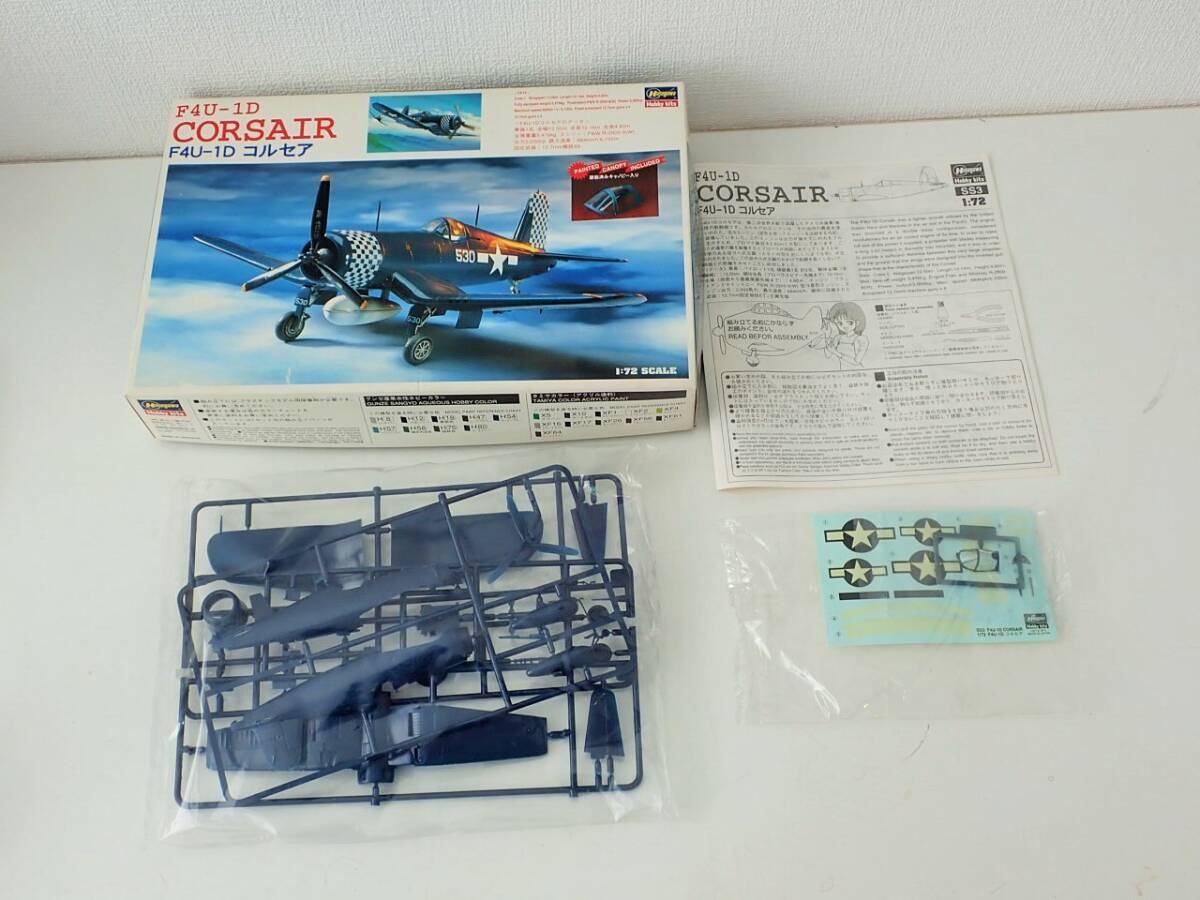 ハセガワ/1/72/アメリカ海軍ヴォートF4U-1Dコルセア艦上攻撃機/未組立品/塗装済キャノピー付/K326-54 の画像4