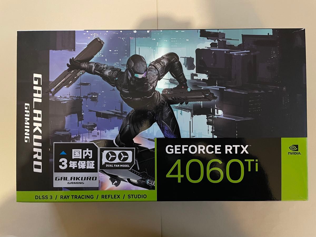 玄人志向 RTX 4060Ti 8GB グラフィックボード 1週間のみ使用