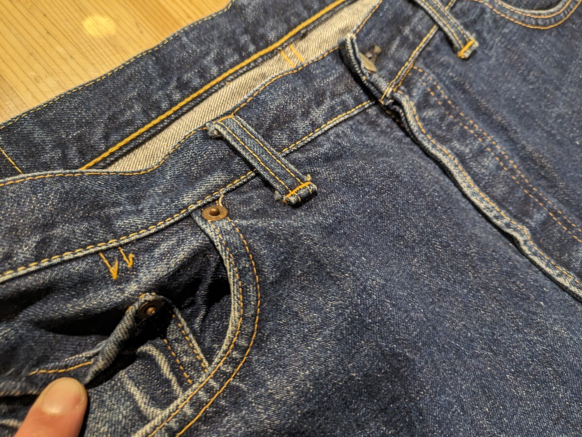 美品! LEVIS 501XX オリジナル！ 紙タグ 実寸 W36/L30 1962〜63頃のモノ オフセットセンターループ ビッグE 最後のダブルXモデル 60s 極品_画像7