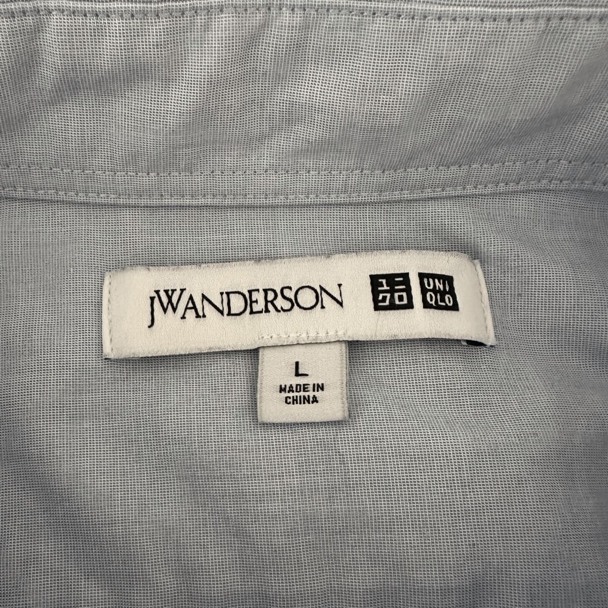 UNIQLO × jw ANDERSON メンズオーバーサイズプレーンシャツ USED L ブルー