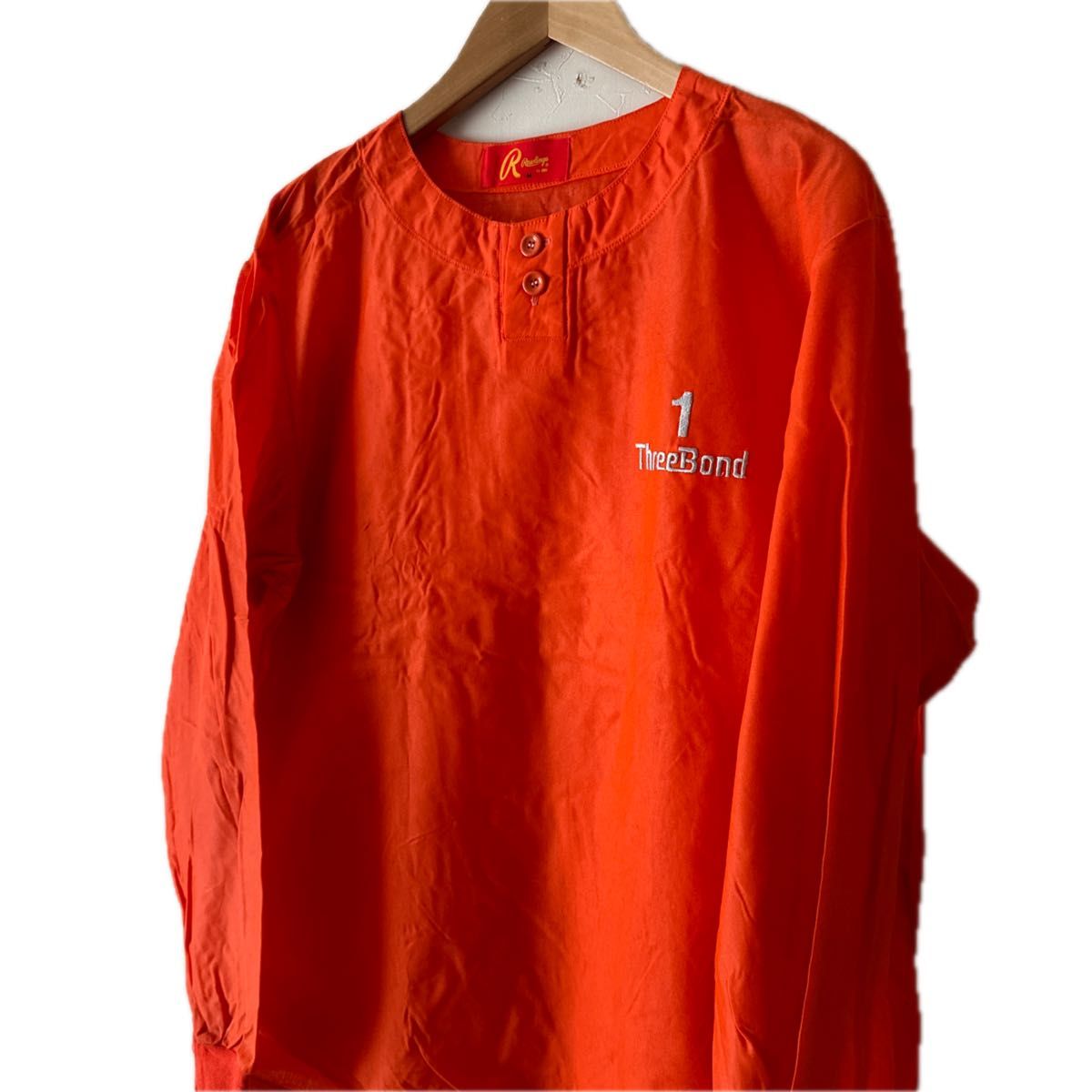 Rawlings ローリングス メンズベースボールアップシャツ USED M オレンジ