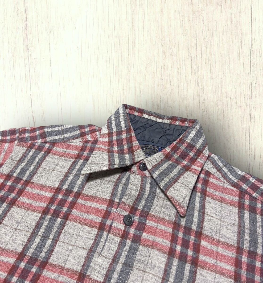70s Vintage PENDLETON ペンドルトン　ウールシャツ　ボードシャツ★Mサイズ★_画像3