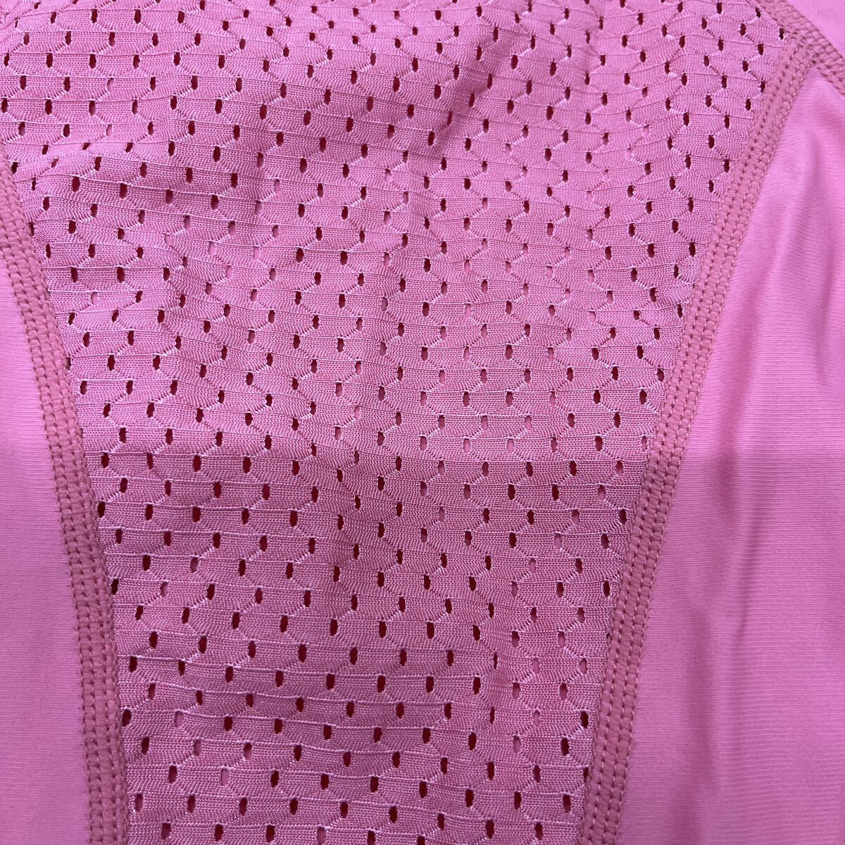  супер стоимость лот меньше размер MIZUNO Vaio механизм Golf Lady\'s ICE TOUCHmok шея компрессионный рубашка S розовый used почти новый товар 