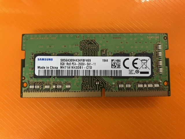 SAMSUNG NOTE for 8GB PC4-2666V(DDR4-21300) MM operation OK mailing shipping 97843