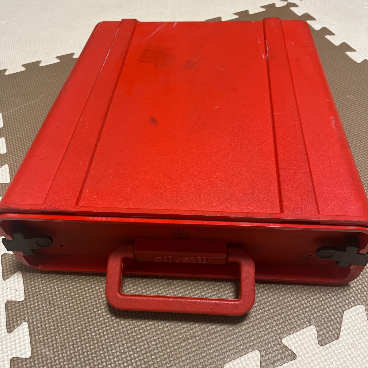 Olivetti valentine オリベッティ バレンタイン タイプライター 赤バケツ ヴィンテージ アンティーク 現状品 レトロの画像1