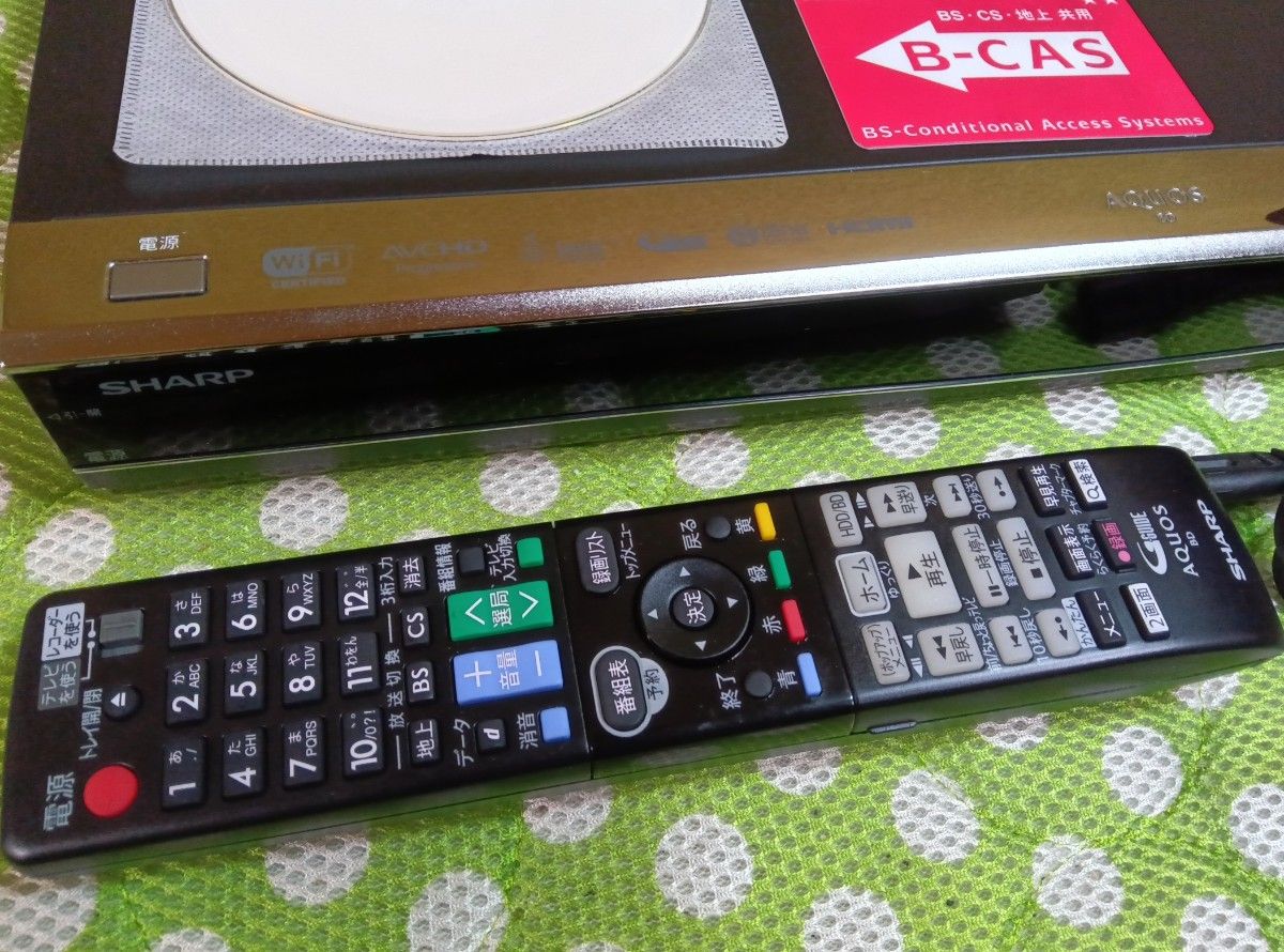 シャープAQUOS ブルーレイレコーダー/W1600 整備済み/動作良好品 シャープAQUOS ブルーレイレコーダー/W1600 整備済み/動作良好品
