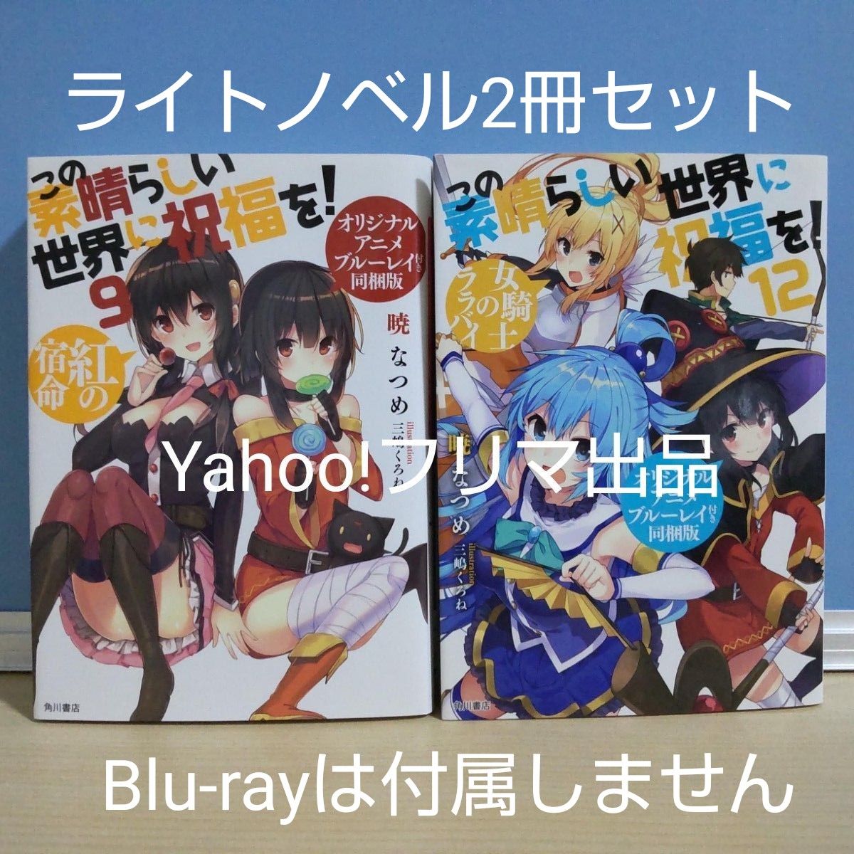 【ライトノベルのみ 2冊セット】この素晴らしい世界に祝福を！《匿名配送》同梱版 9巻＆12巻 このすば 《注意：小説のみ》