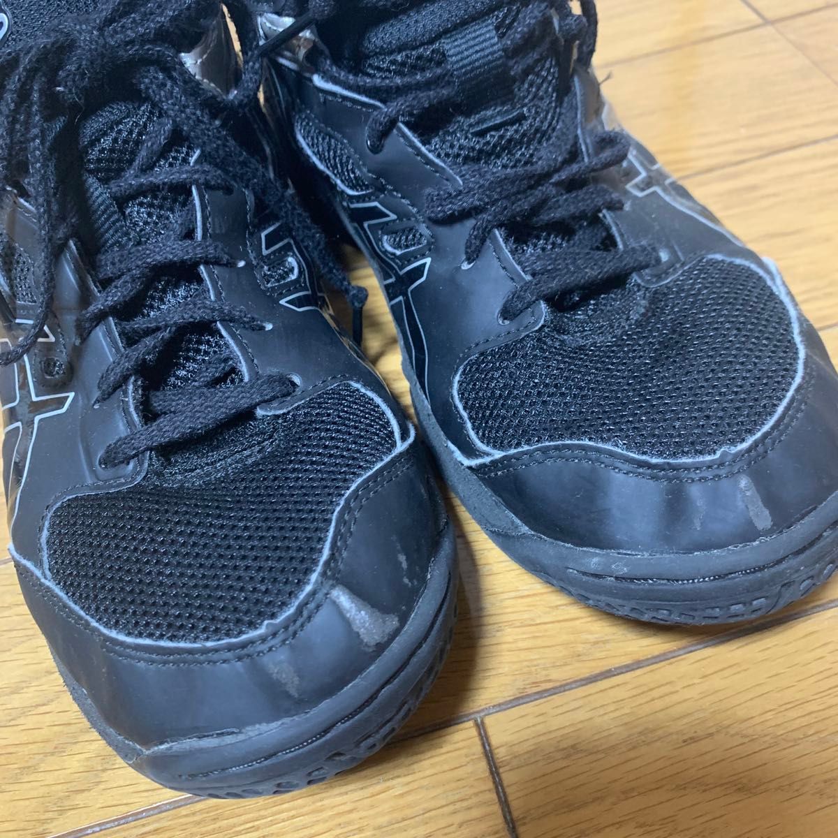 アシックス　asics ダンクショット　バッシュ　小学生　ミニバス　ブラック　23.5cm